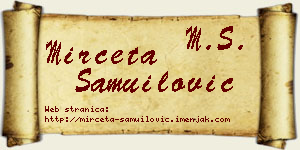 Mirčeta Samuilović vizit kartica